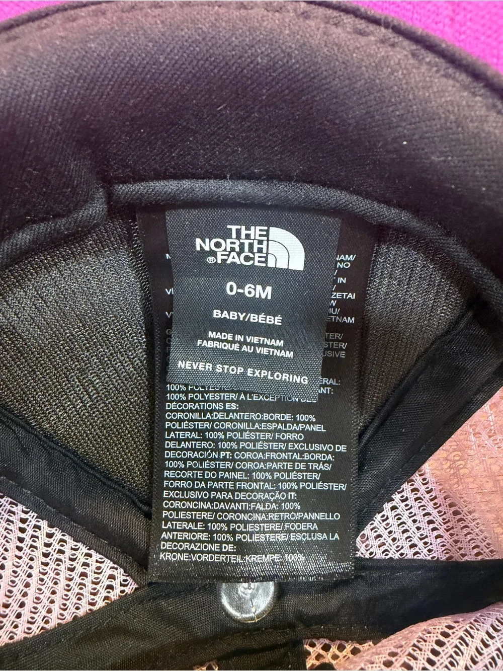The North Face Kids Purple Mesh Trucker Hat